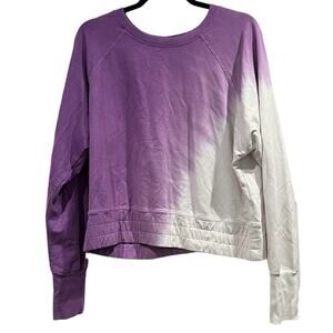 JoyLab Purple Ombre Sweatshirt Modal Blend Lounge Pullover Womens L